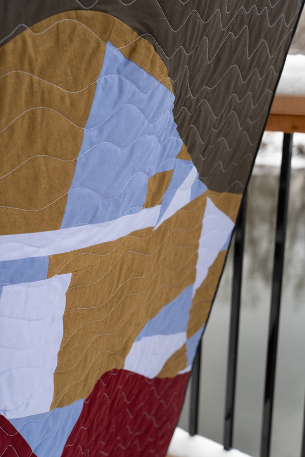 Throw blanket Appalaches pattern | 4 color options