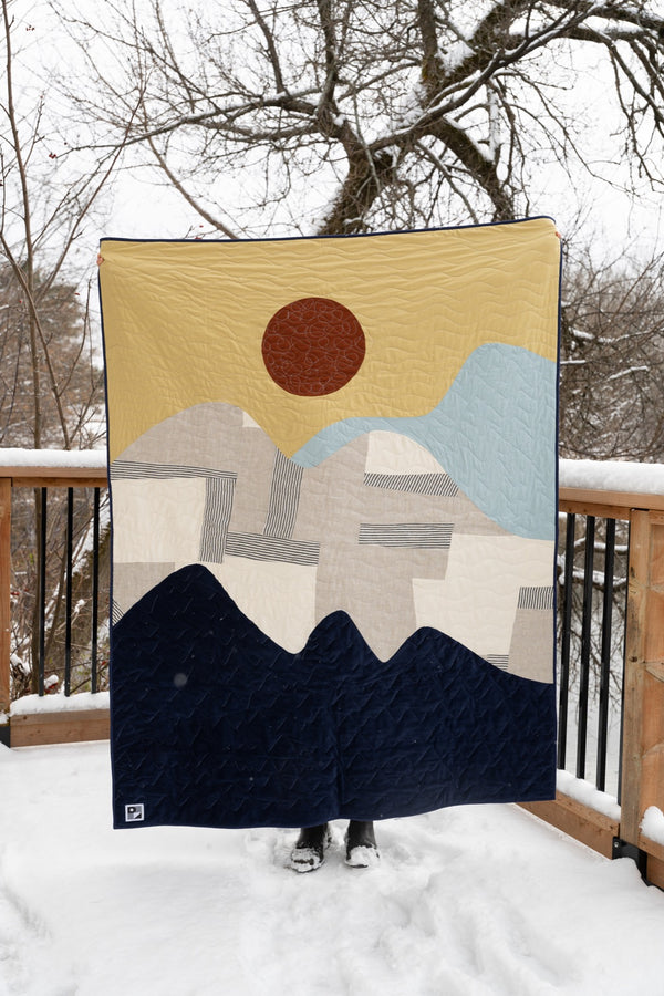 Throw blanket Appalaches pattern | 4 color options