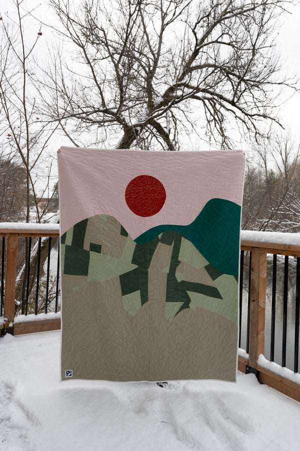 Throw blanket Appalaches pattern | 4 color options