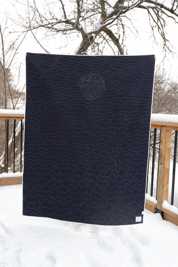 Throw blanket Appalaches pattern | 4 color options