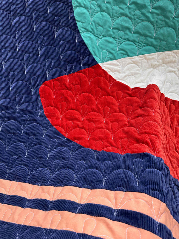 Blanket throw model Présence circulaire | 4 color options