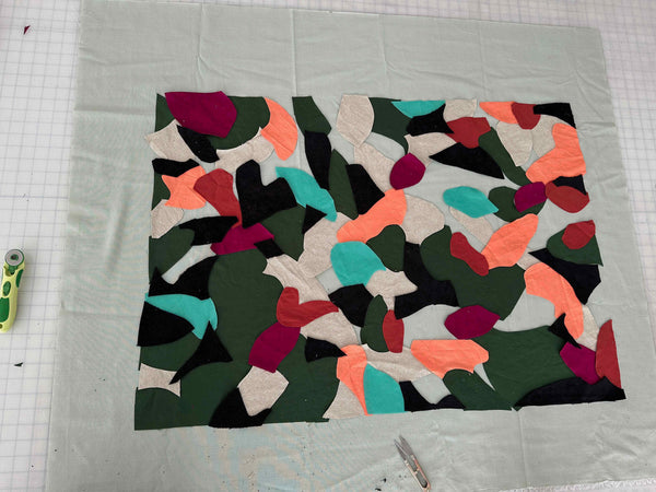 Cours de courtepointe – Création murale en appliqué brut