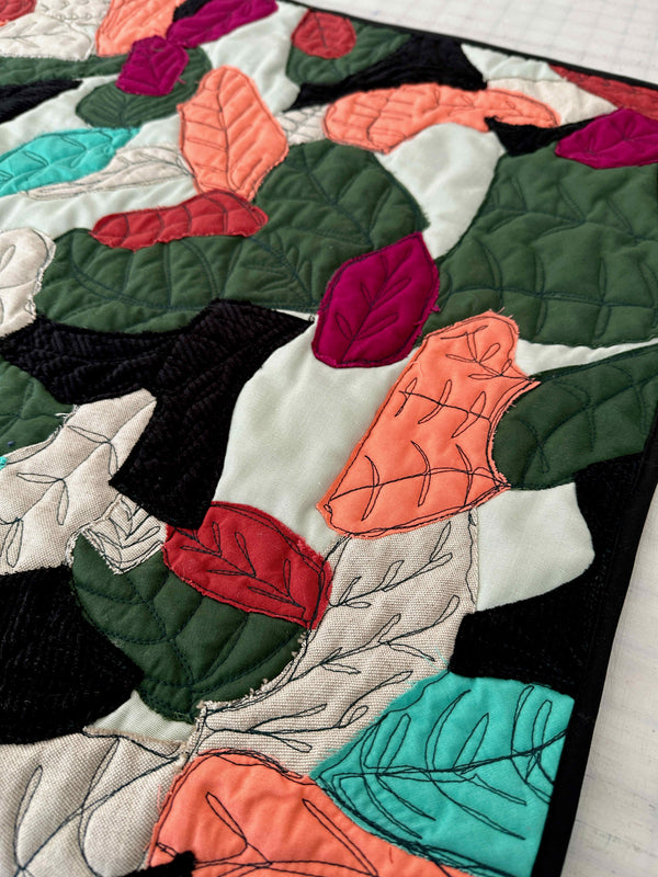 Cours de courtepointe – Création murale en appliqué brut