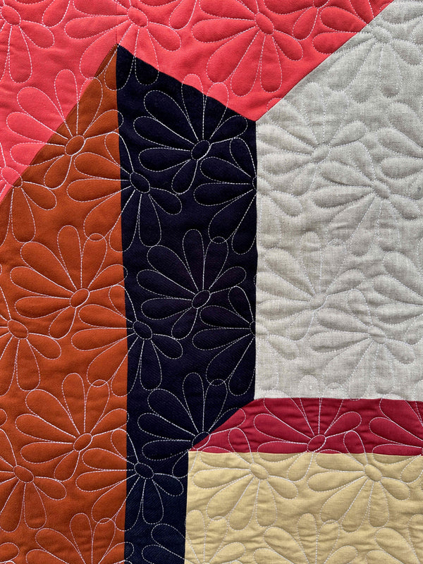 Wall hanging and crib blanket model Rue de l'Église | 4 color options