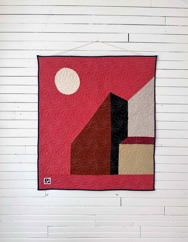 Wall hanging and crib blanket model Rue de l'Église | 4 color options