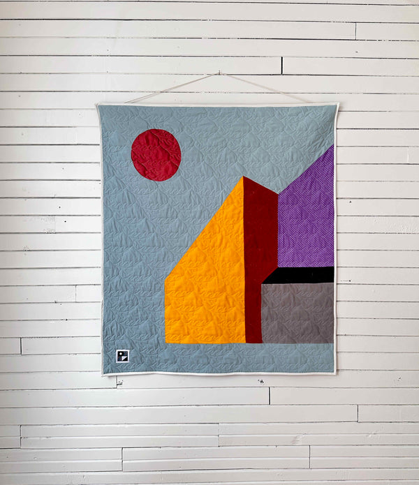 Wall hanging and crib blanket model Rue de l'Église | 4 color options
