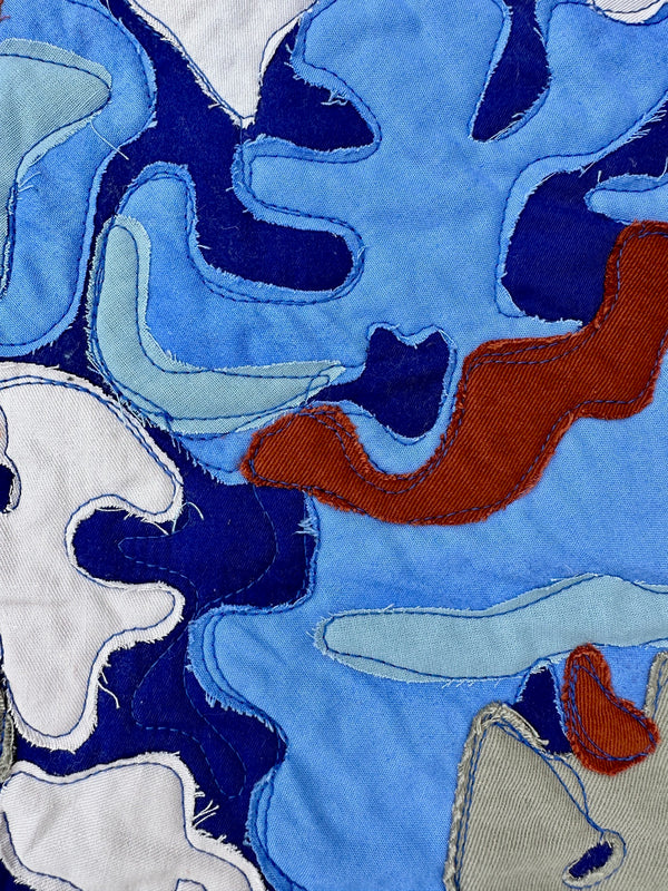 Wall quilt "Lichen"