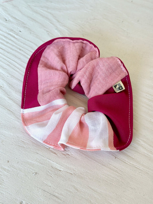Upcycled hair scrunchie