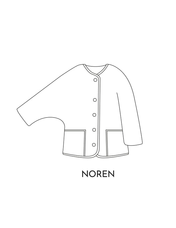 Manteau NOREN sur mesure - Collaboration avec ODEYALO