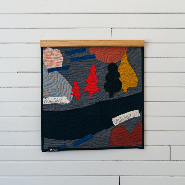 Wall Quilt 'Parcelles' - Collaboration with Isabelle Arsenault