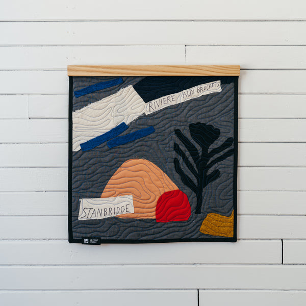 Wall Quilt 'Parcelles' - Collaboration with Isabelle Arsenault