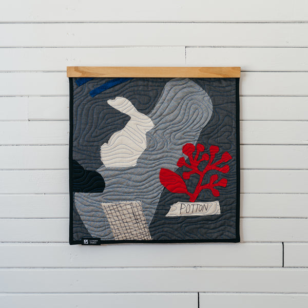 Wall Quilt 'Parcelles' - Collaboration with Isabelle Arsenault