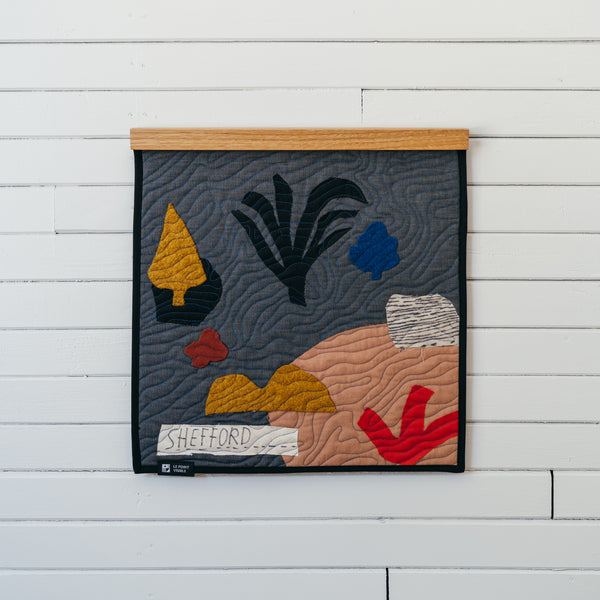 Wall Quilt 'Parcelles' - Collaboration with Isabelle Arsenault