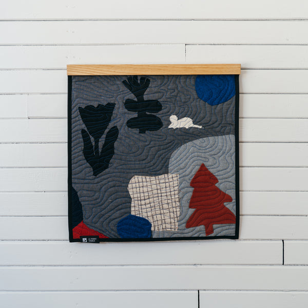 Wall Quilt 'Parcelles' - Collaboration with Isabelle Arsenault