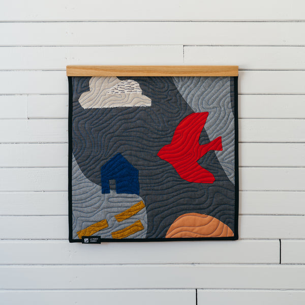 Wall Quilt 'Parcelles' - Collaboration with Isabelle Arsenault