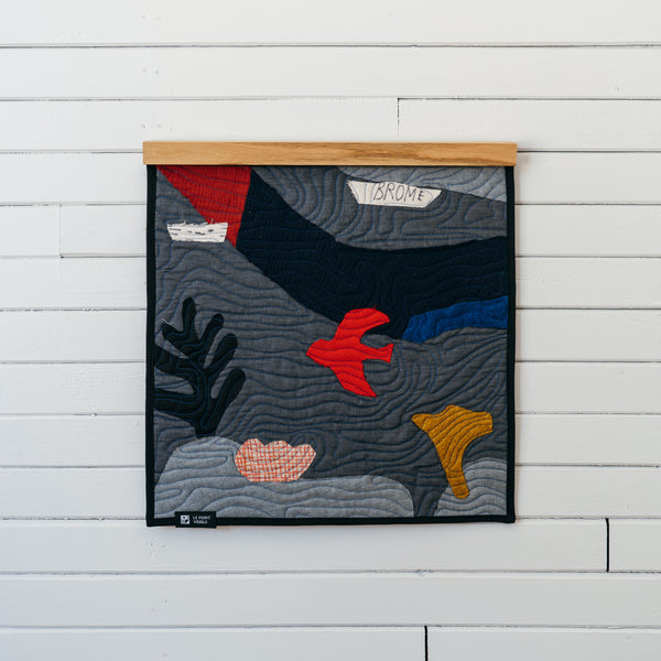 Wall Quilt 'Parcelles' - Collaboration with Isabelle Arsenault