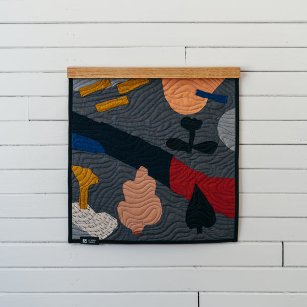 Wall Quilt 'Parcelles' - Collaboration with Isabelle Arsenault