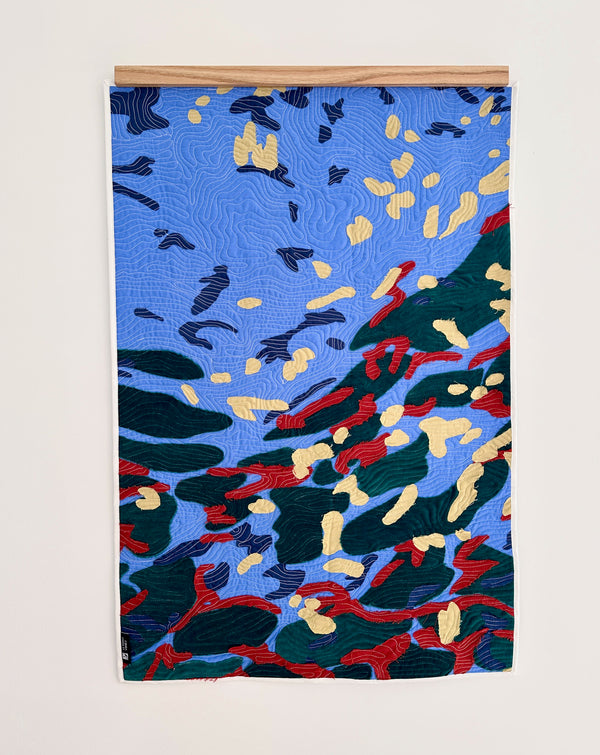 Wall quilt "Reflets"