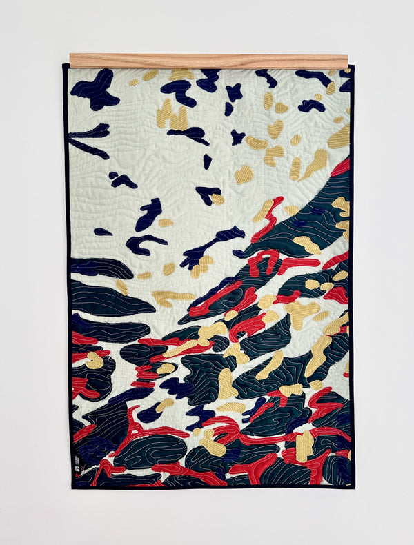 Wall quilt "Reflets"