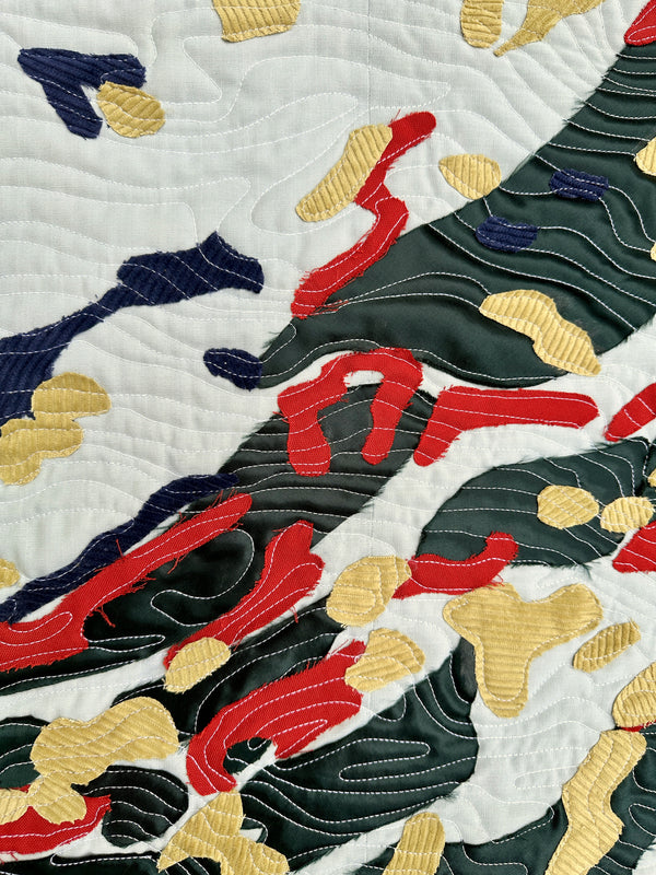 Wall quilt "Reflets"