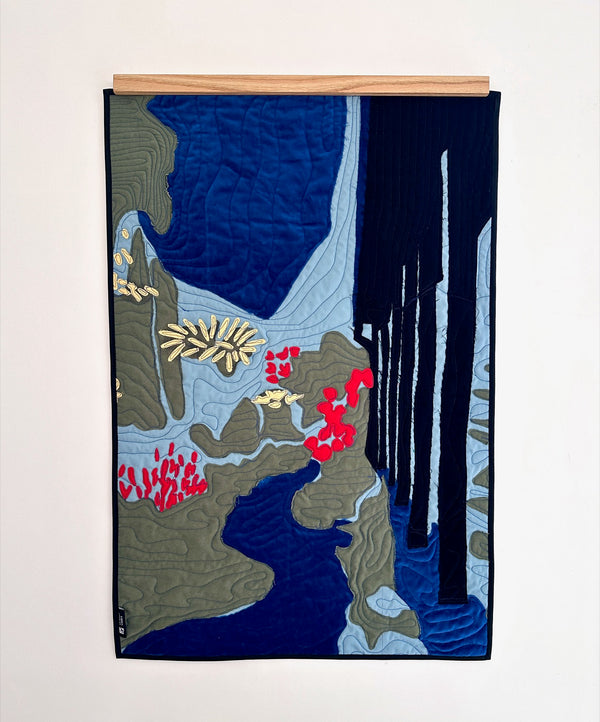 Wall quilt "Composition"