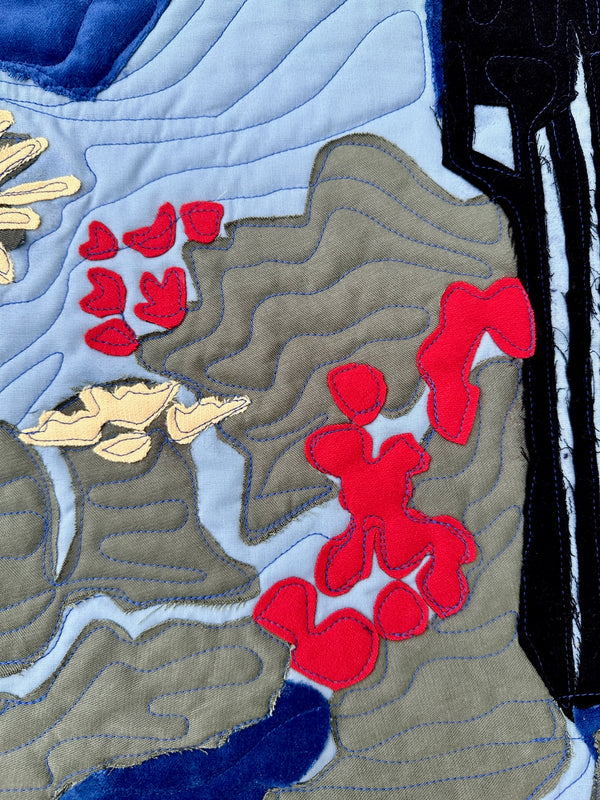 Wall quilt "Composition"