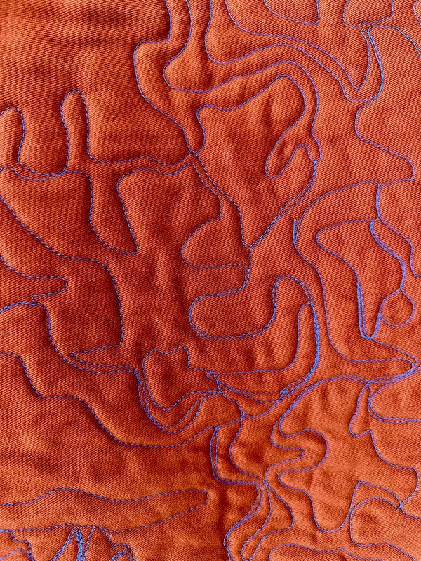 Courtepointe murale "Lichen"