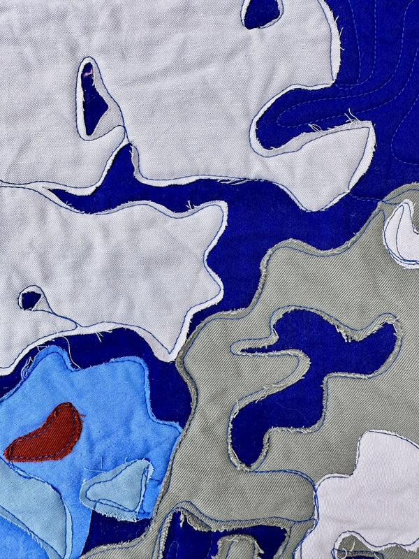 Courtepointe murale "Lichen"