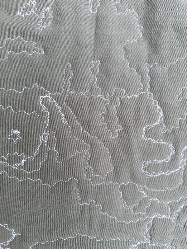 Courtepointe murale "Lichen"
