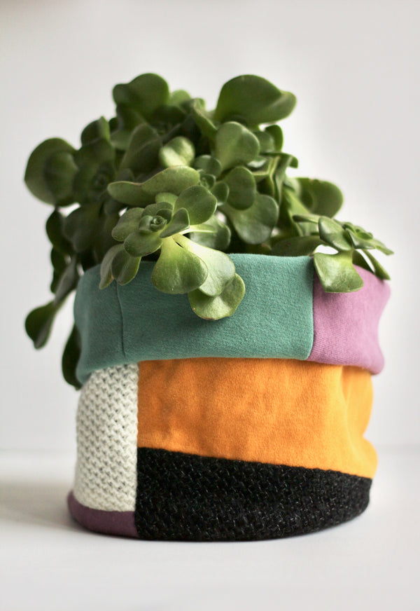 Cover pot x MAS Montreal| Mustard and green